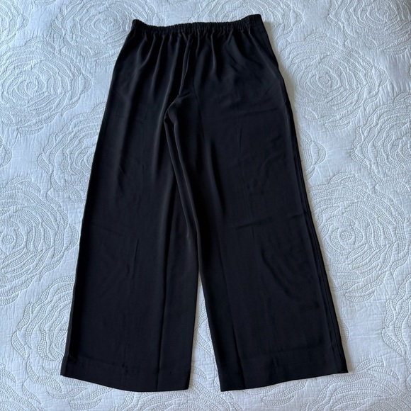 NWT - Madewell - Pull-On Straight Pants in Crepe - True Black - Picture 12 of 14